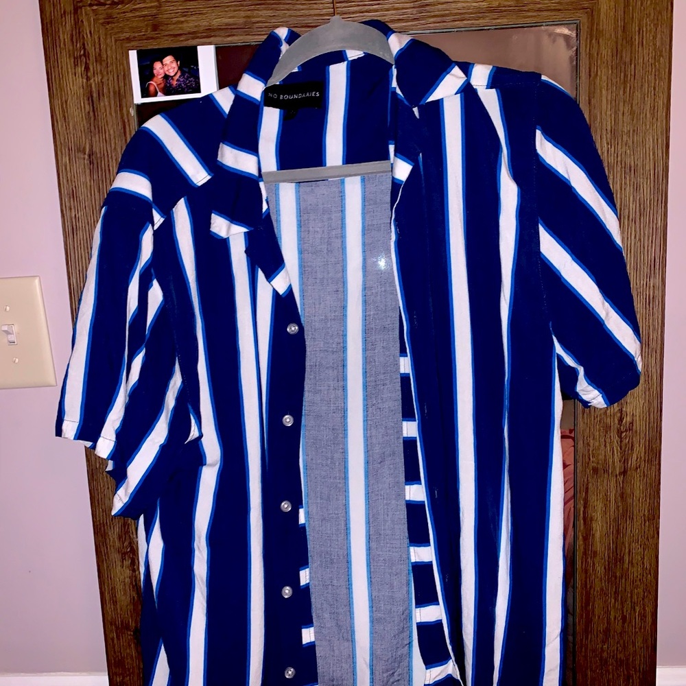 Button Up Striped Shirt